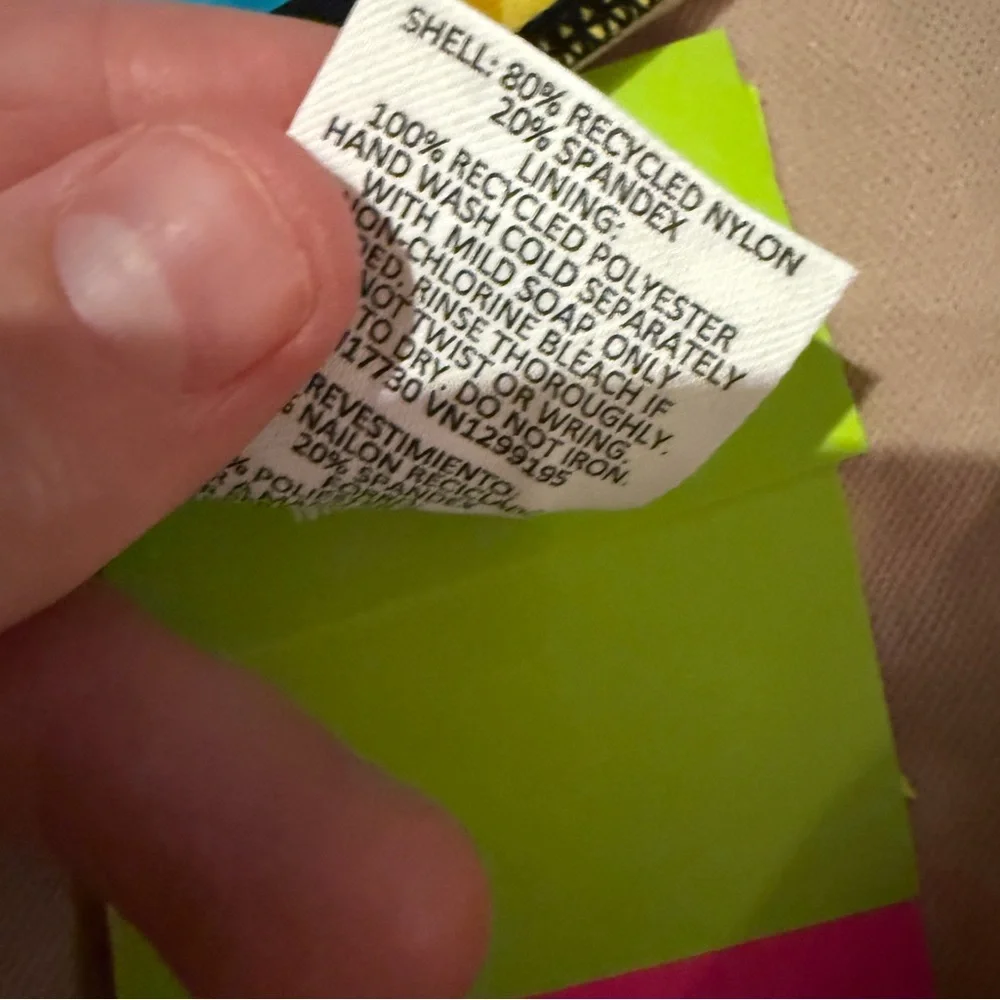 Tabitha Brown x Target Black‎ Multi Tropical Lemon Print Bikini Bottoms 3X NEW